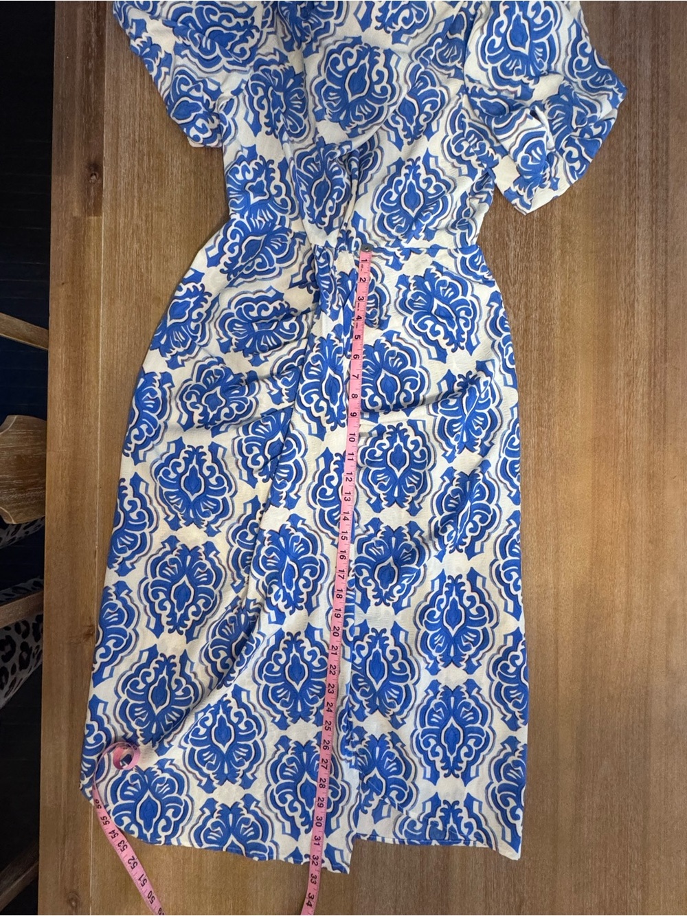 entro Blue and White Printed Maxi Dress - Picture 11 of 11